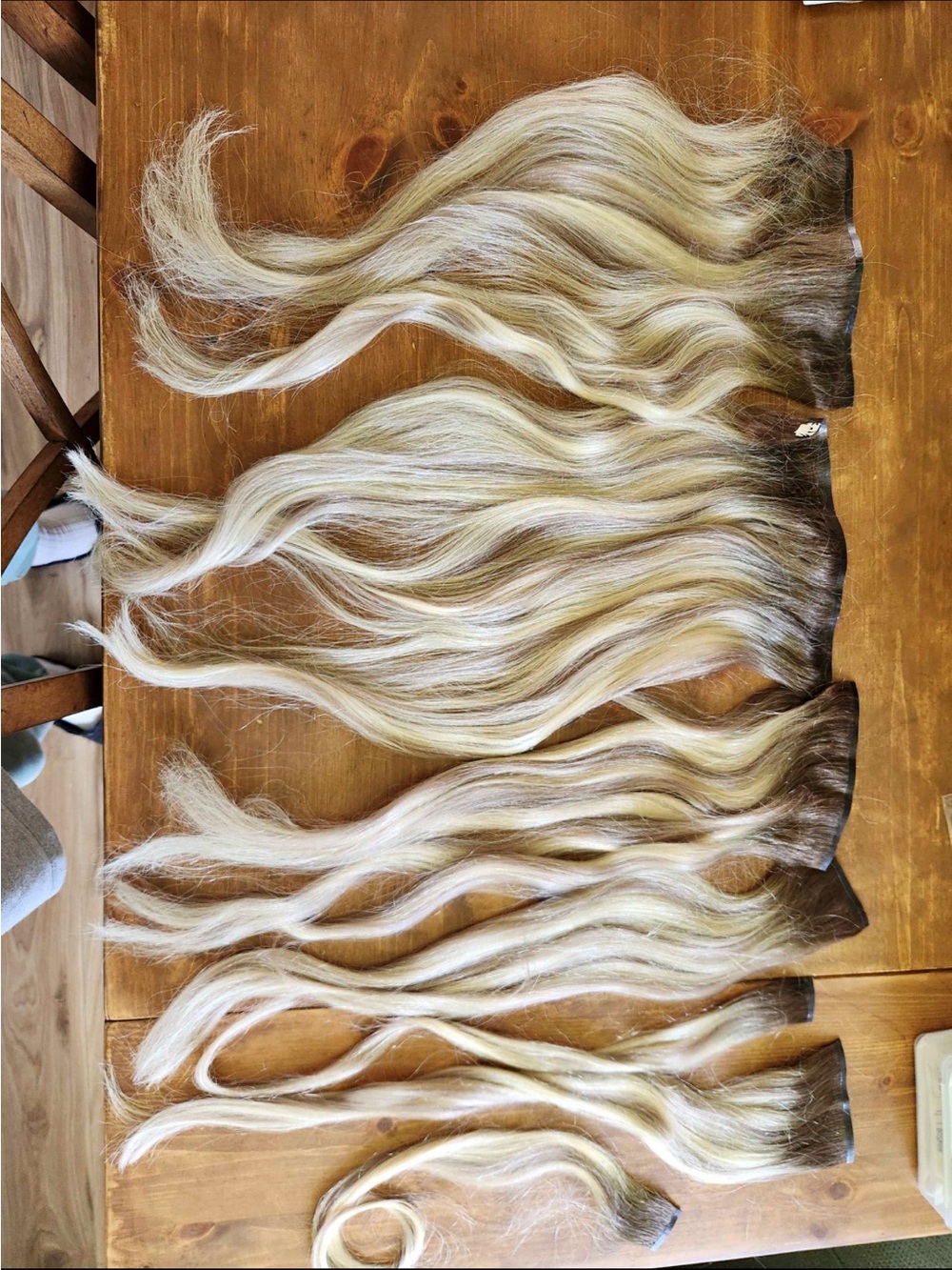 Blonde Clip-In Hair Extensions – Multi-Piece Set